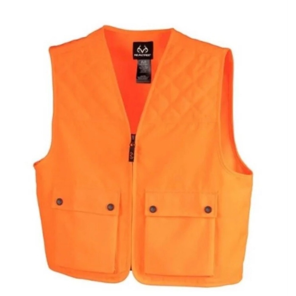 Realtree Blaze Orange Outdoor Vest